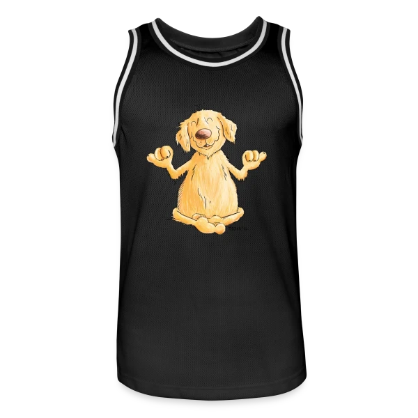 Golden Retriever Yogi Relax | T-shirt Chien Rigolo sur Maillot de basket Homme