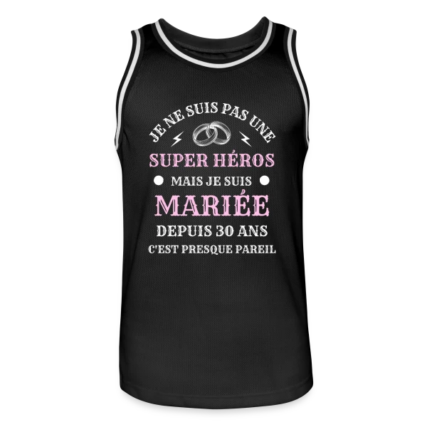 Super Héroïne Mariée sur Maillot de basket Homme