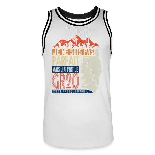 GR20 Fierté Randonneur sur Maillot de basket Homme