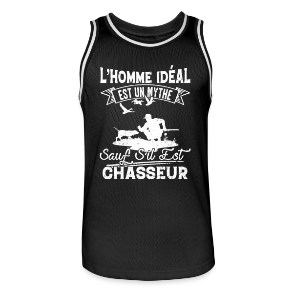 L'Homme Idéal est Chasseur : Un Mythe Réel ! sur Maillot de basket Homme