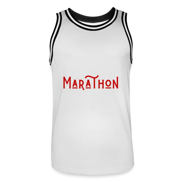 Marathon Paris Humour sur Maillot de basket Homme