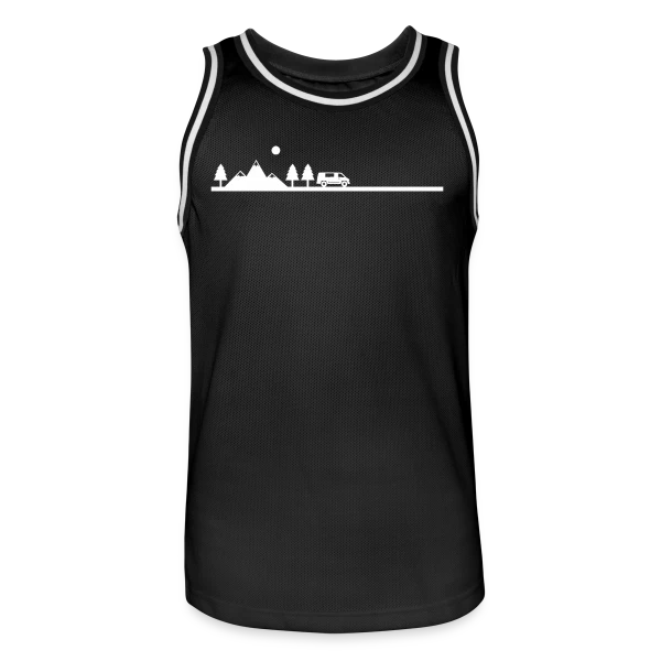 Aventure Van Life Paysage sur Maillot de basket Homme