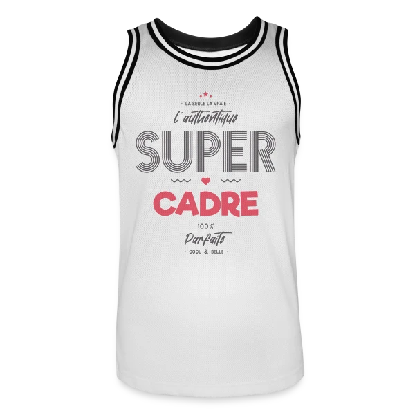 L'Authentique Super Cadre sur Maillot de basket Homme