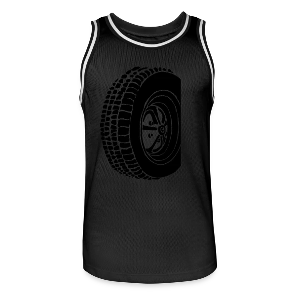 Pneu Rétro Oldschool sur Maillot de basket Homme