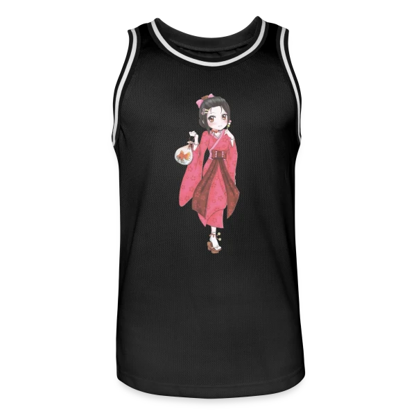 L'Univers des Mangas Japonais sur Maillot de basket Homme