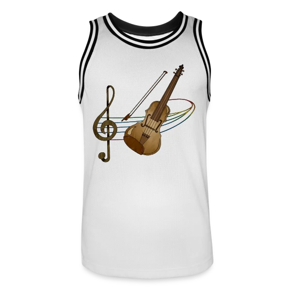 Passion Musique sur Maillot de basket Homme