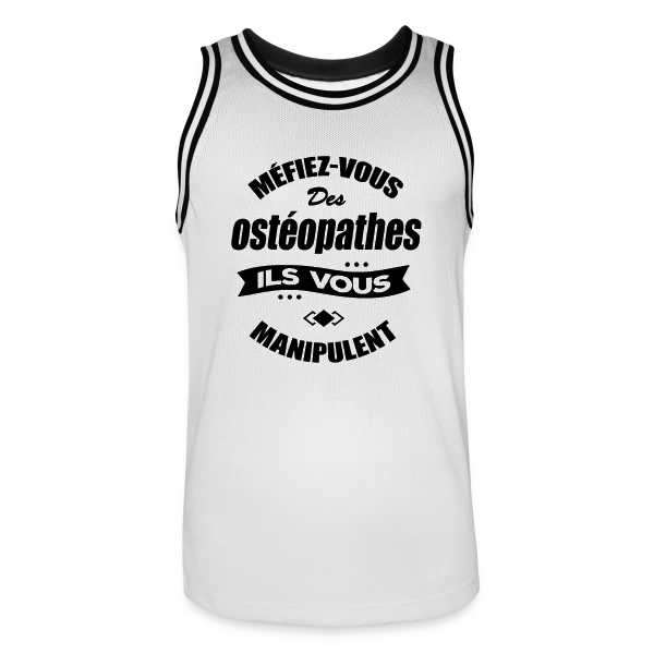 Ostéopathe Manipulateur Humour sur Maillot de basket Homme