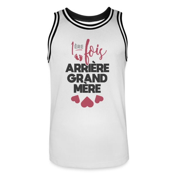 Future Arrière-Grand-Mère Fière sur Maillot de basket Homme