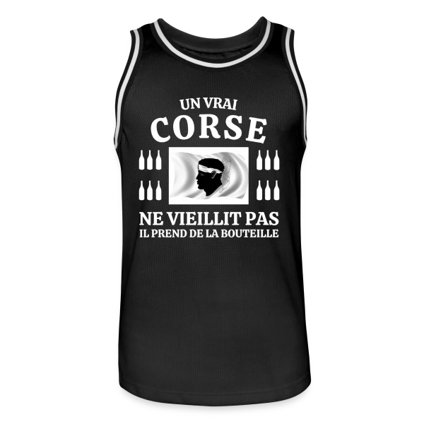 Drapeau Corse Flottant sur Maillot de basket Homme