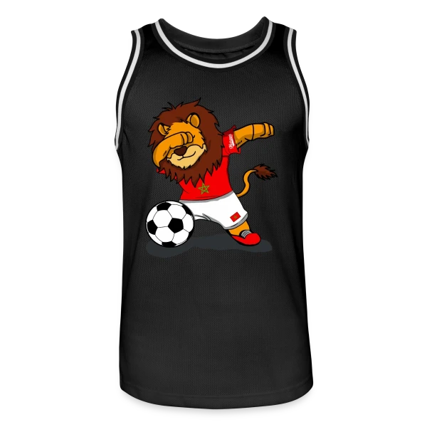 Lion Marocain Foot Dab sur Maillot de basket Homme