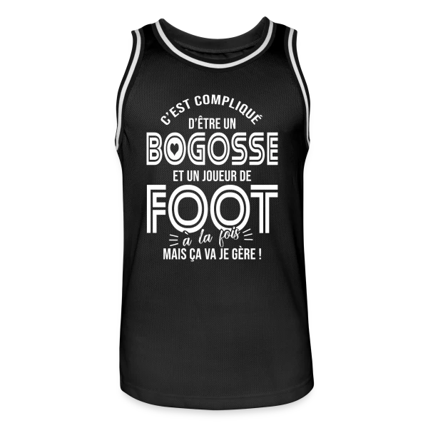 Cadeau Bogosse Footballeur Passionné sur Maillot de basket Homme