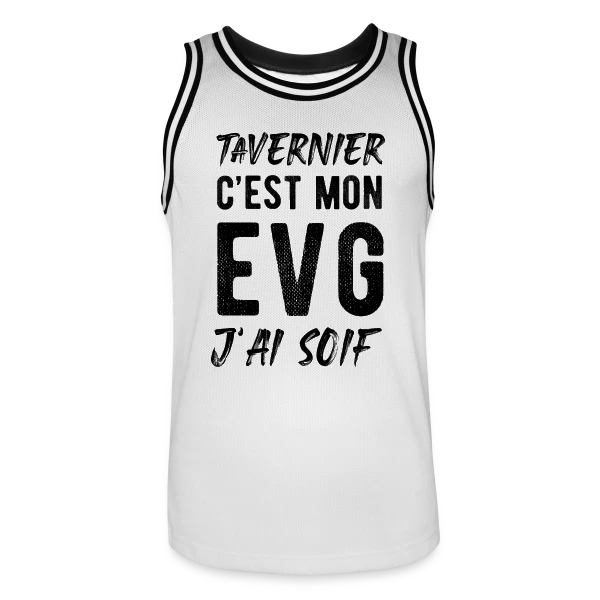 EVG Tavernier J'ai Soif sur Maillot de basket Homme