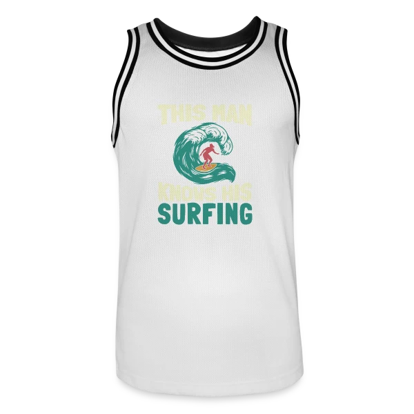 Surfeur | Roi des Vagues sur Maillot de basket Homme