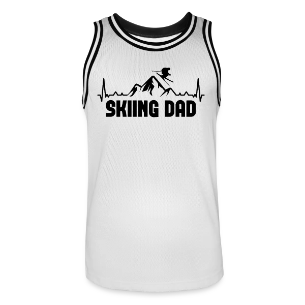 Skifahren DAD: Papa Skieur Rétro sur Maillot de basket Homme