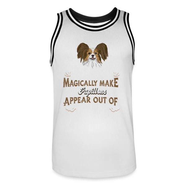 Chien Papillon Magique sur Maillot de basket Homme