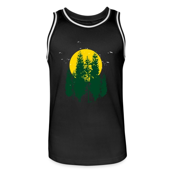 Arbre du Monde Végétal sur Maillot de basket Homme