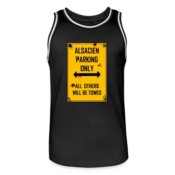 Alsacien Parking Only sur Maillot de basket Homme