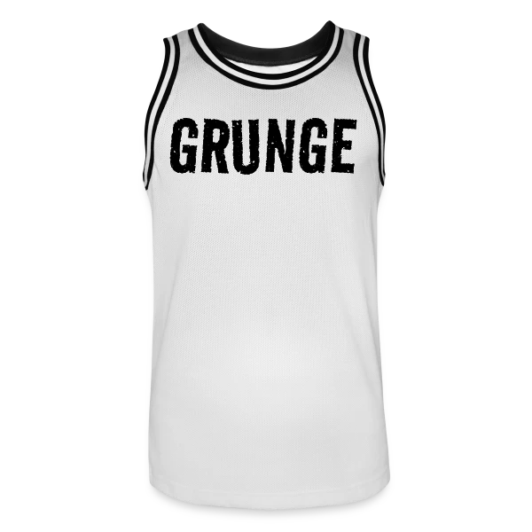 Motif Grunge Distressed sur Maillot de basket Homme
