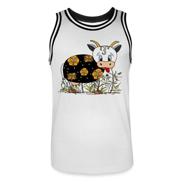 La Vache Joyeuse sur Maillot de basket Homme