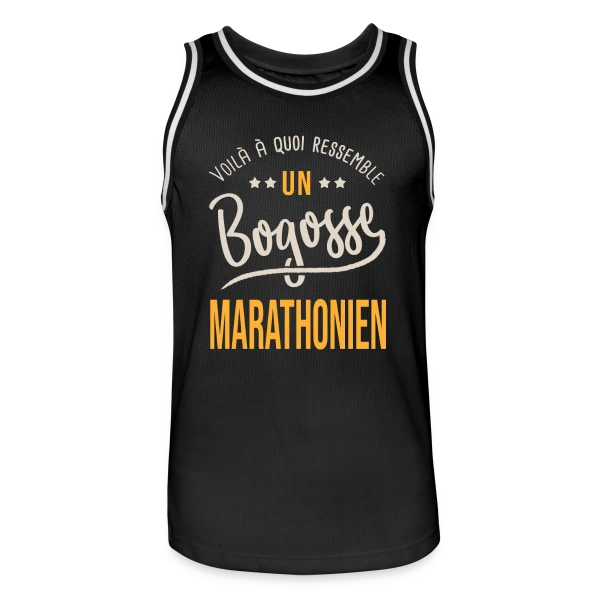 Running Bogosse Marathonien - Idée Cadeau Marathon sur Maillot de basket Homme