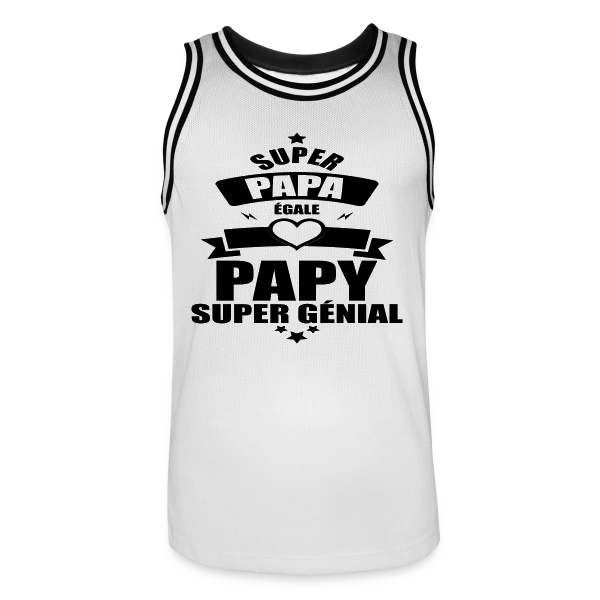 Super Papy, Super Papa : Le Meilleur des Grands-Pères sur Maillot de basket Homme