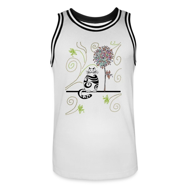 Mon Chat Adoré sur Maillot de basket Homme