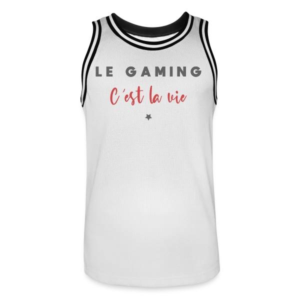 Le Gaming C'est la Vie sur Maillot de basket Homme