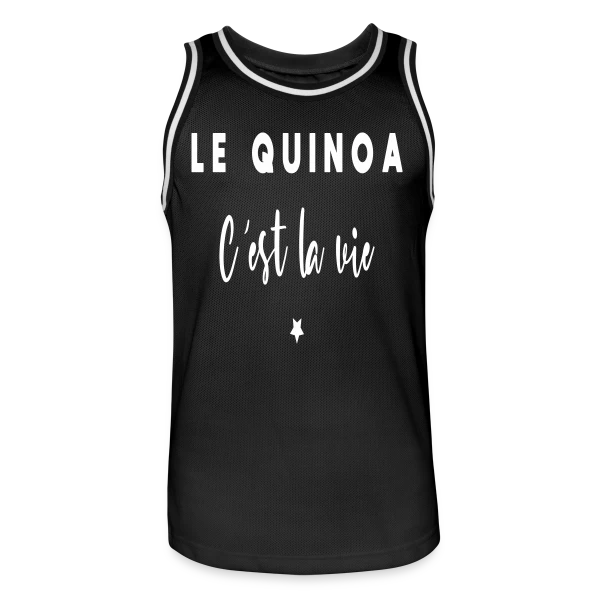 Le Quinoa, C'est la Vie : Le Grain Humour sur Maillot de basket Homme