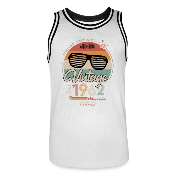 Vintage Depuis 1962 : Un Classique Rétro sur Maillot de basket Homme