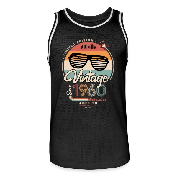 Vintage Depuis 1960 : L'Année Fondatrice sur Maillot de basket Homme