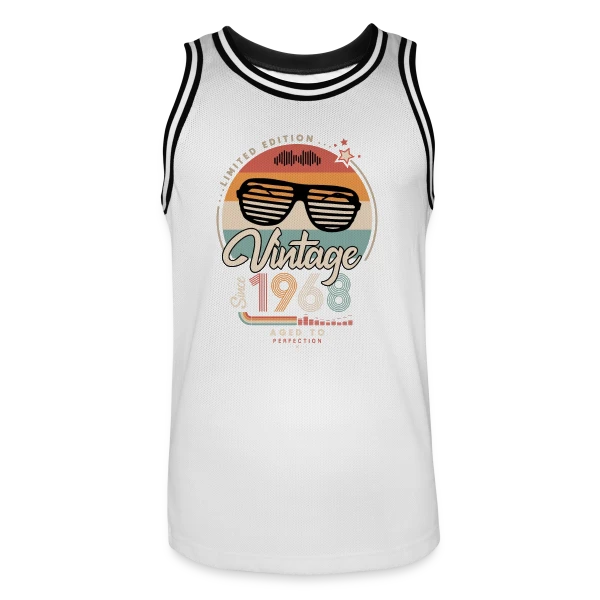 Vintage Depuis 1968 : L'Esprit Révolutionnaire sur Maillot de basket Homme