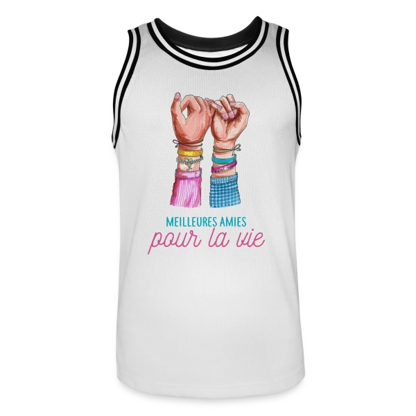 Meilleures Amies pour la Vie sur Maillot de basket Homme