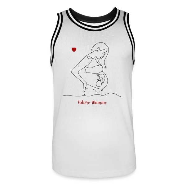 Future Maman : Douce Attente sur Maillot de basket Homme