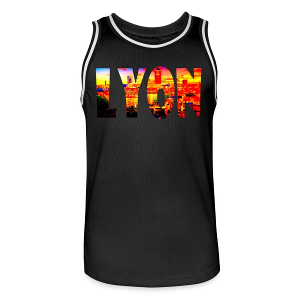 Lyon Cité Vibrante sur Maillot de basket Homme