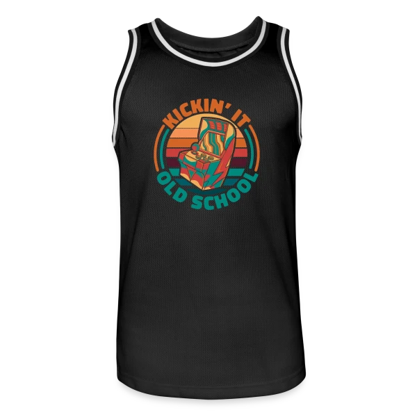 Arcade Rétro Gaming Années 80 sur Maillot de basket Homme