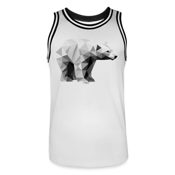 Ours Polaire Géométrique sur Maillot de basket Homme
