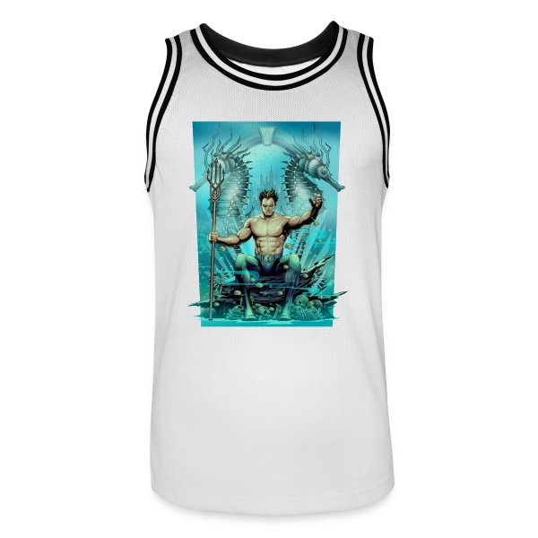 Vague Aquatique sur Maillot de basket Homme
