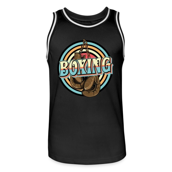 Boxe - Design Cool avec Gants de Boxe sur Maillot de basket Homme