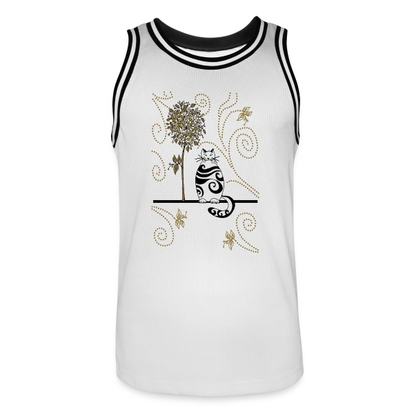 Félin Mystérieux sur Maillot de basket Homme