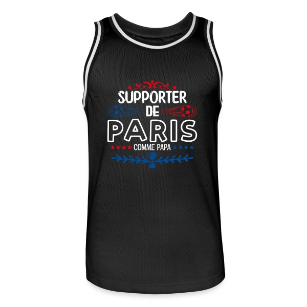 Supporter Football Parisien sur Maillot de basket Homme