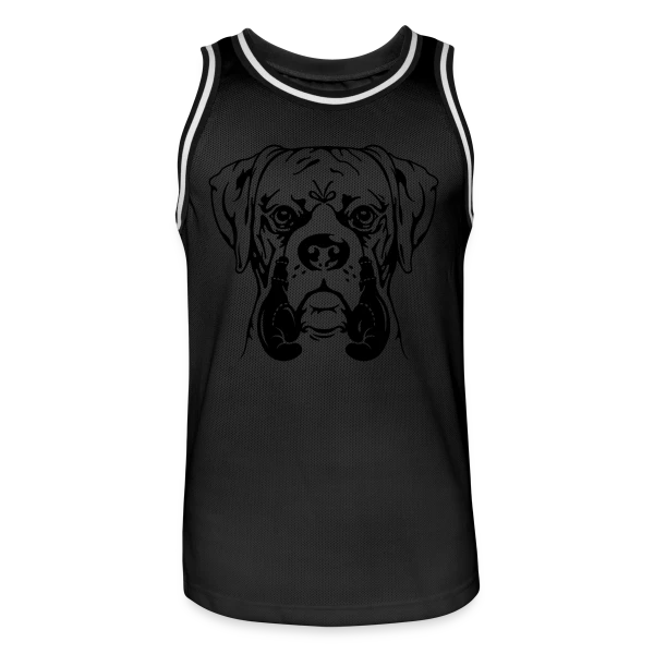 Jeune Boxer, Chien Combattant sur Maillot de basket Homme