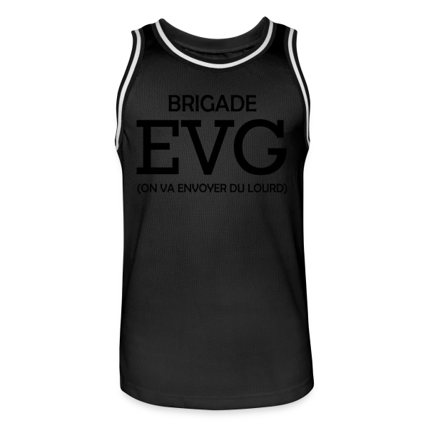 Brigade EVG On Va Envoyer Du Lourd sur Maillot de basket Homme