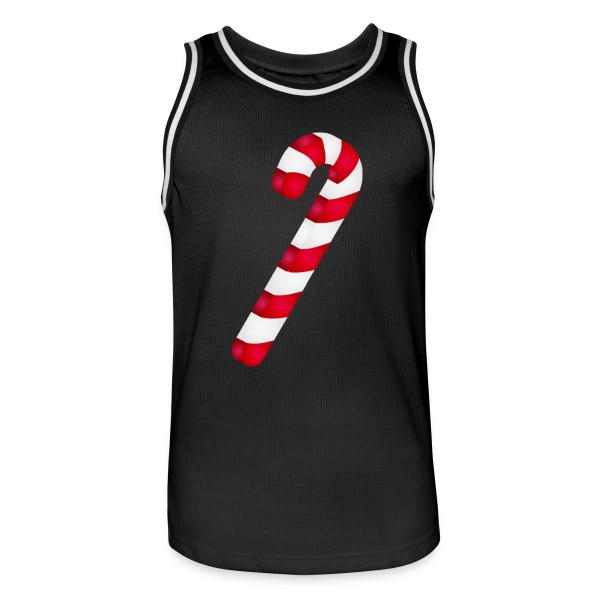 Sucre d'Orge : Douceur de la Saison de Noël sur Maillot de basket Homme