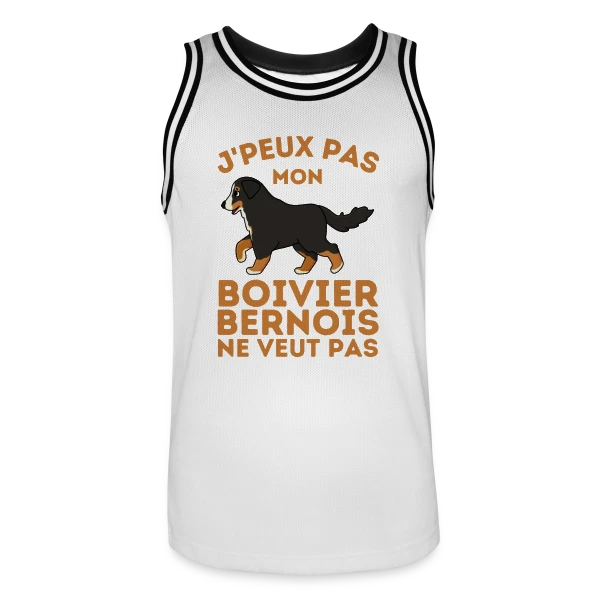 Humour Mon Bouvier Bernois sur Maillot de basket Homme