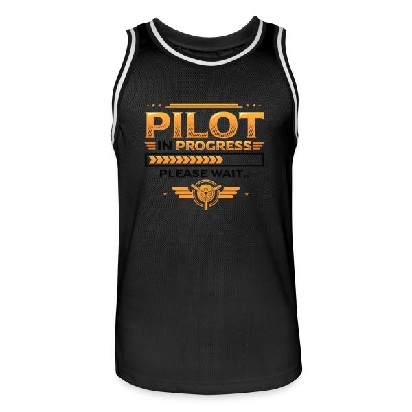 Pilote en Formation Humour sur Maillot de basket Homme