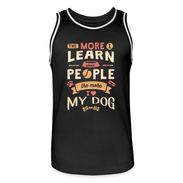 Mon Chien Mon Amour sur Maillot de basket Homme