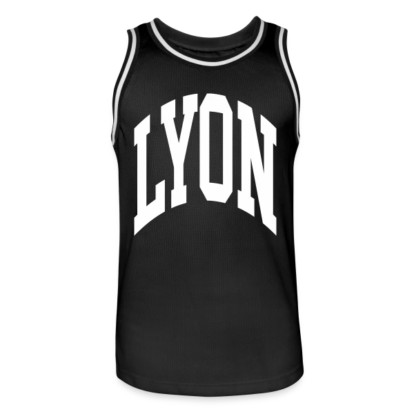 Ville de Lyon sur Maillot de basket Homme