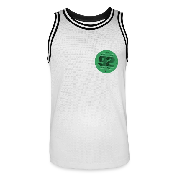 Anniversaire 1992 'Je Dékire' - Vignette Automobile Rétro sur Maillot de basket Homme