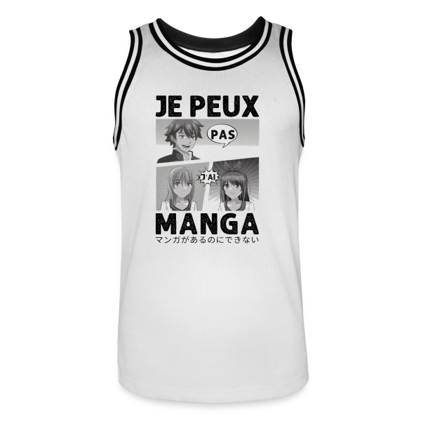 Je peux pas, j'ai manga : l'excuse parfaite pour les Otakus sur Maillot de basket Homme