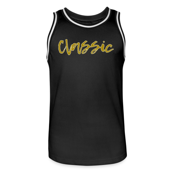 Classique Doré Élégant sur Maillot de basket Homme